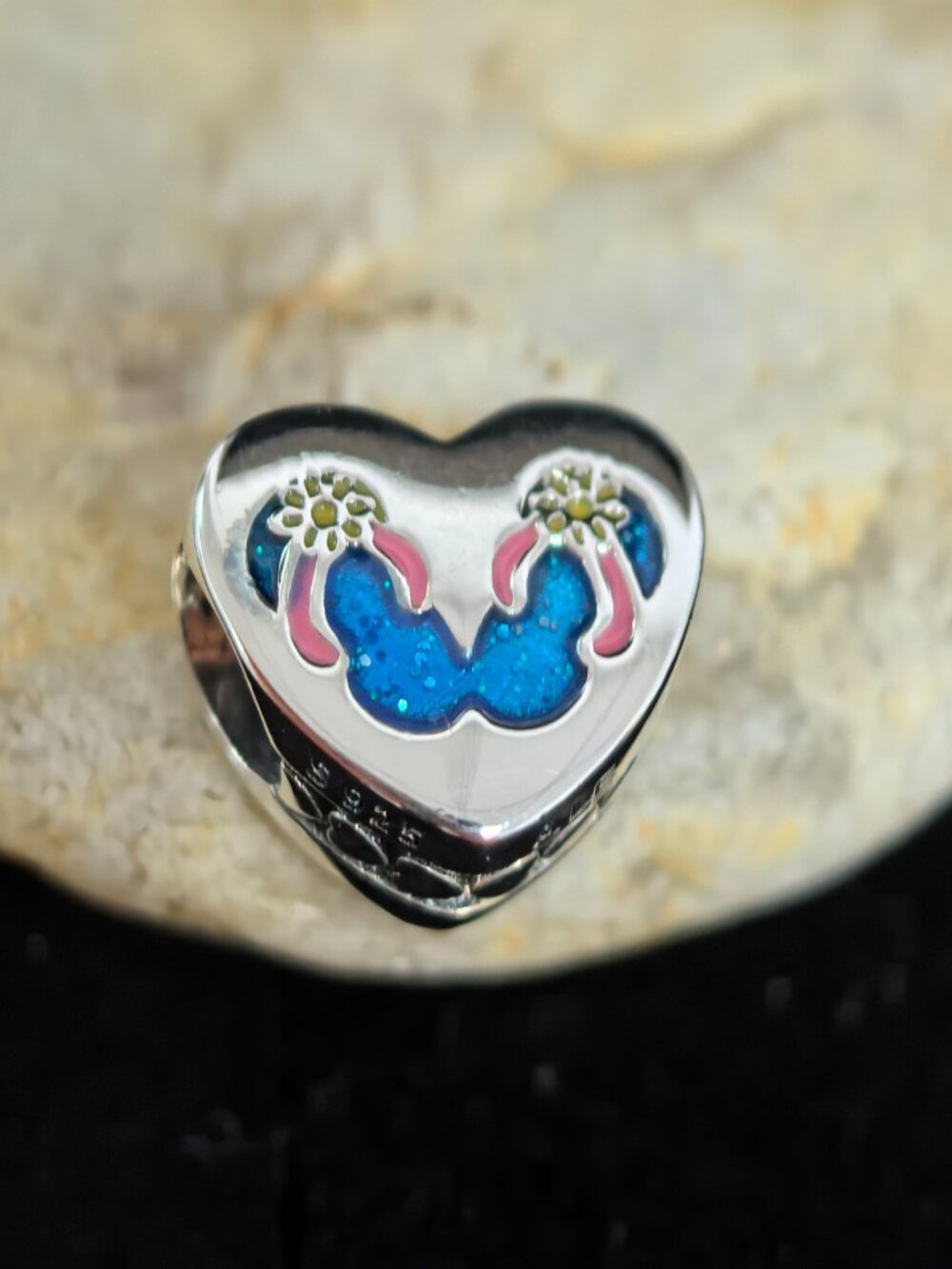 Pandora Tampa Exclusive Travel Heart Charm Pendant, S925 Silver Jewelry